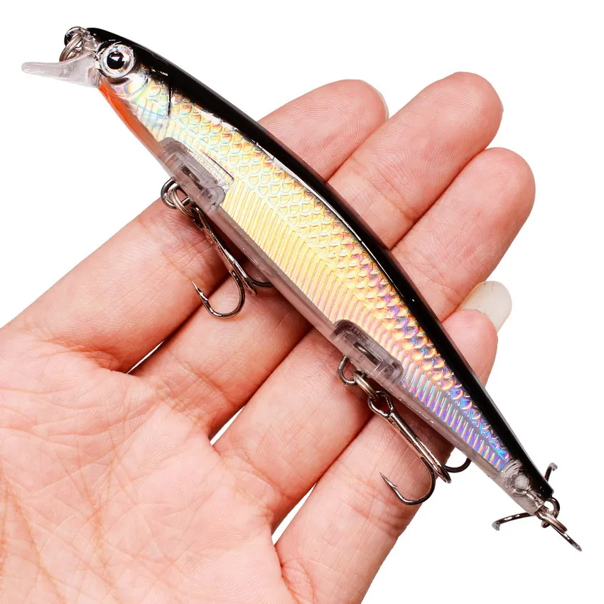 Señuelo de pesca de peces grandes, cebo duro, 12,5g/11cm, Swimbaits, Wobblers flotantes, Crankbait, Minnow, pesca de Lucio, 10 Uds. - imagen 2