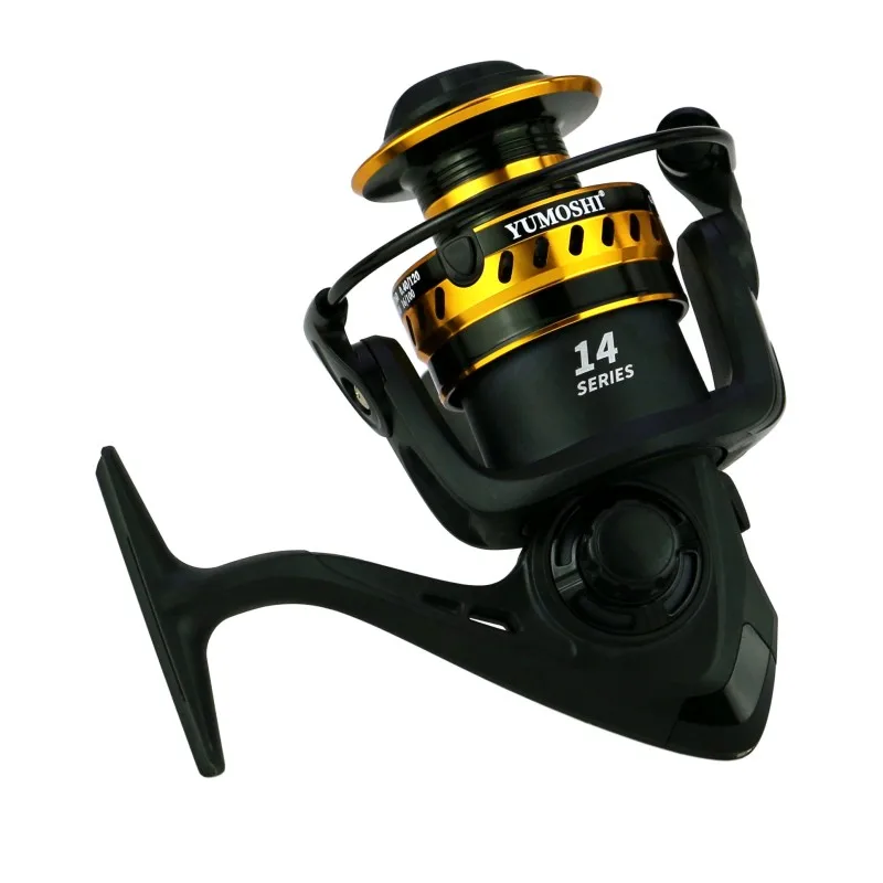 Balancín de metal y taza de alambre de metal, dos tipos de agarres, negro, dorado, serie LT, carrete de pesca de rueda giratoria luya, carrete de fundición, nuevo - imagen 5