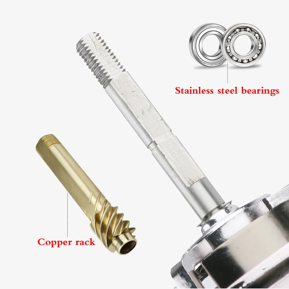 CC8000/10000/12000 carrete de pesca de tiro largo, rueda giratoria de acero inoxidable, a prueba de agua de mar, accesorios de pesca - imagen 5