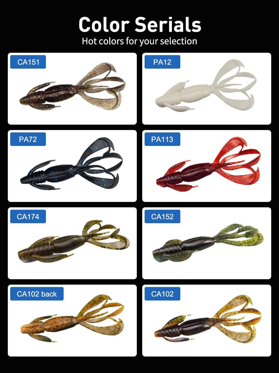 Señuelos de pesca KESFISHIN, cebo de silicona suave, Flapper loco, 110mm, 11,5g, 5 uds., tentáculos, Lucio, Wobblers de pesca para pesca - imagen 5