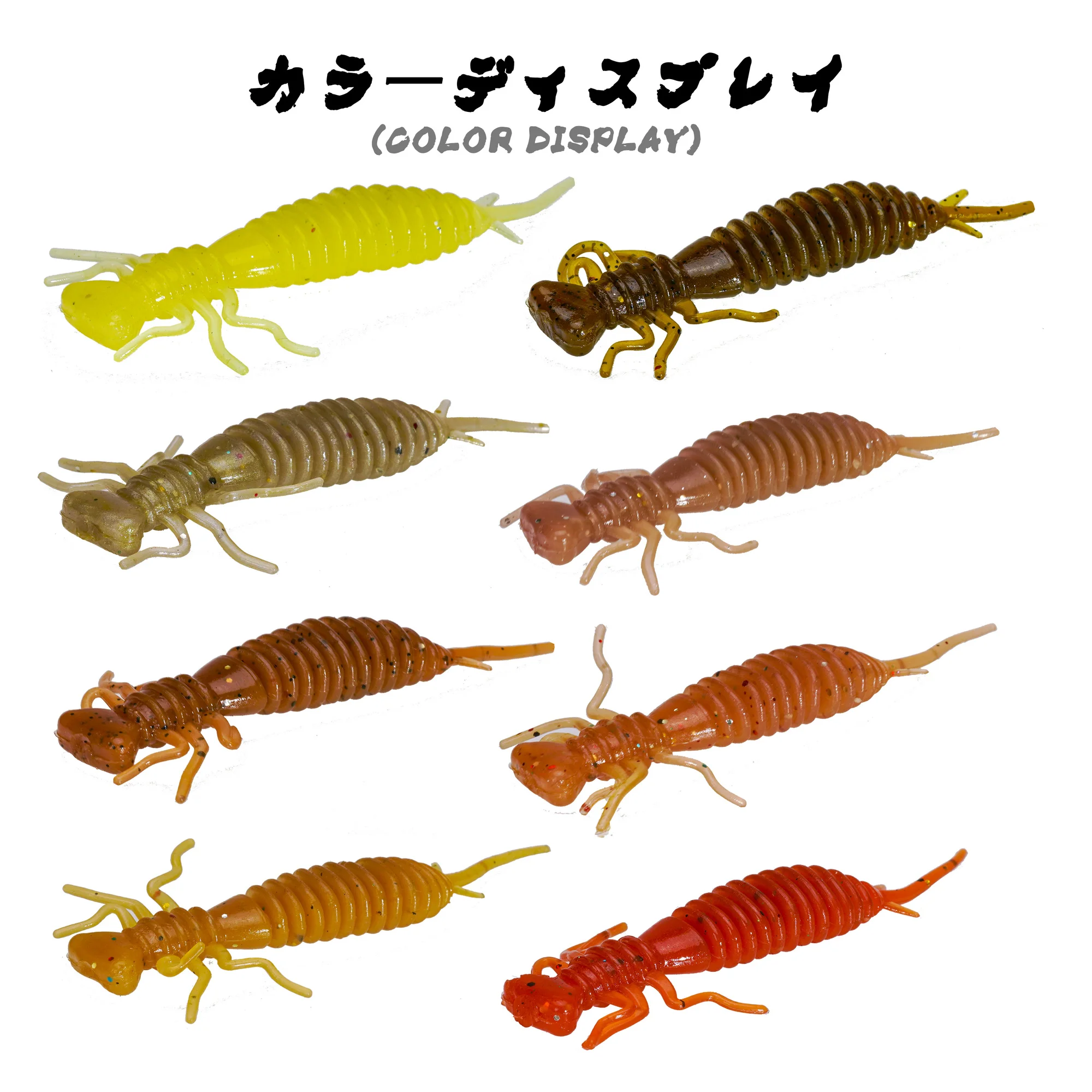 Señuelos blandos de Pesca, cebos blandos de silicona, 75mm, 8 unids/lote por bolsa - imagen 4