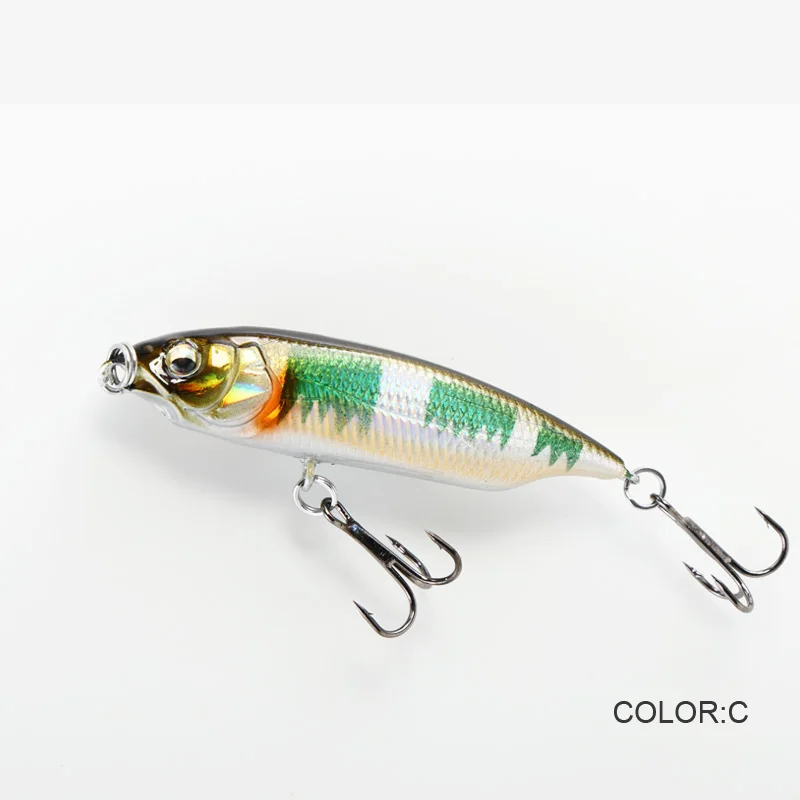 Señuelo de pesca de 59mm y 5,5g, Mini pececillo de agua que se hunde, lápiz duro, artificial, pequeño, Crankbait, Wobblers, cebo duro - imagen 5