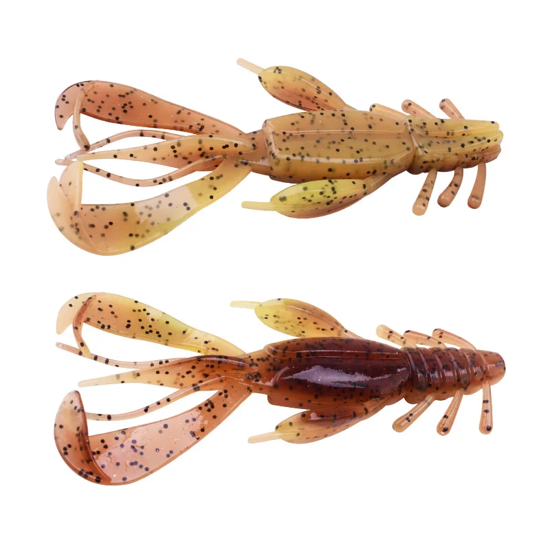 Señuelo de pesca Artificial Crazy Flapper Swingbaits, cebo blando de silicona en forma de Camarón, 10cm, 10,5g, 2 uds. - imagen 3