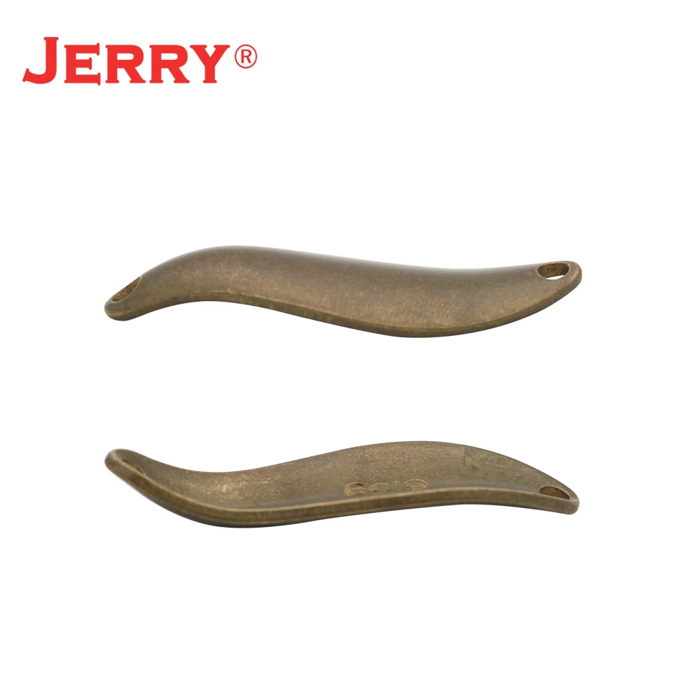 Jerry Kuyu-Juego de señuelos en blanco sin pintar, Kit de cuchara de pesca de Metal, señuelo de purpurina para trucha, buceo profundo, 6g, 0,21 oz, cebo de natación - imagen 3