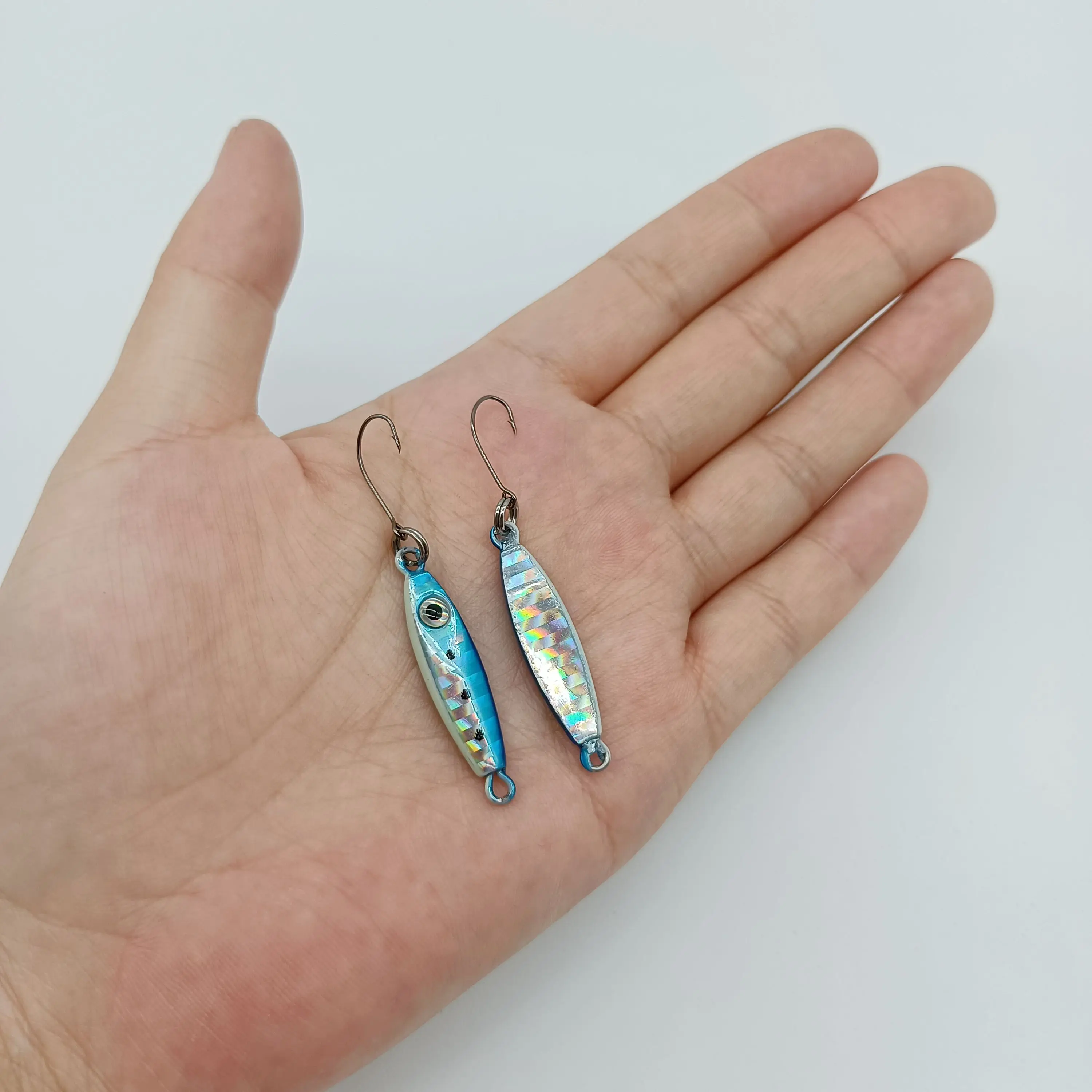 DUODUOYU, 1 Uds., Mini señuelo de pesca vertical, 3g/6g, señuelos pequeños, plantillas de Metal, Jigbait, anzuelo único, señuelo Artificial, aparejos de pesca - imagen 4