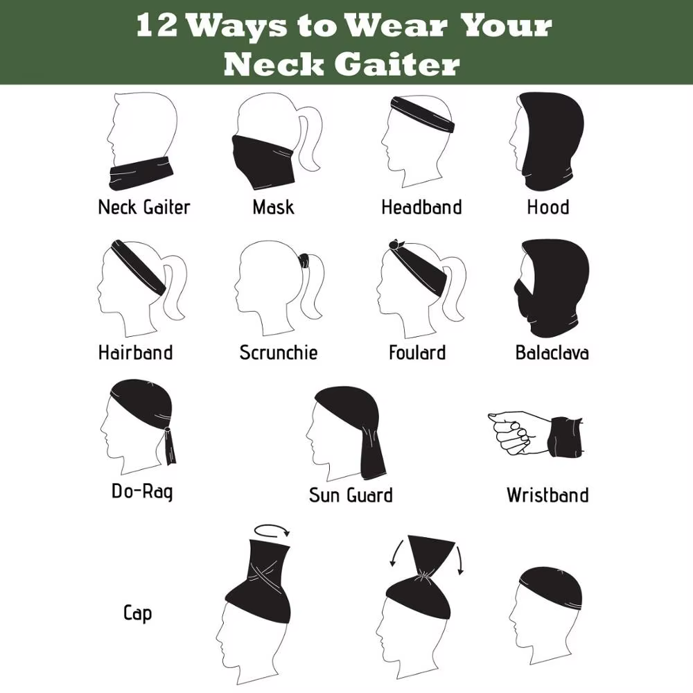 Bassdash Kids' UPF50 + protección UV polaina para el cuello pesca ciclismo senderismo bufanda múltiple Protector solar para niños y niñas de 3 a 13 años - imagen 2