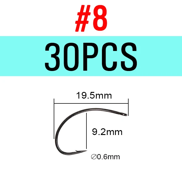 30pcs  Size 8