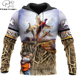 Sudadera con capucha con estampado 3D de caza de faisán, sudadera Huntaholic para hombre, ropa de calle Unisex, jersey con cremallera, chaqueta informal, chándales KJ0244