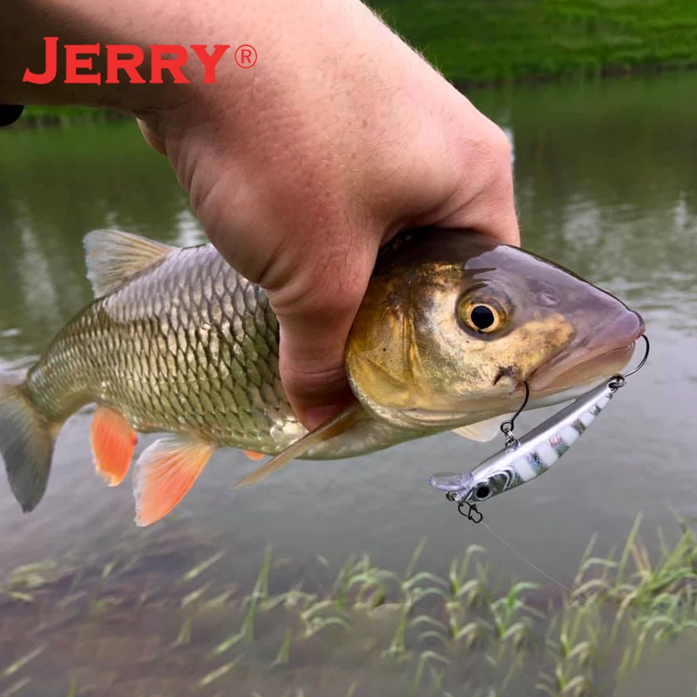 Jerry Pan Jerkbait Minnow Señuelos de Pesca Buceo Profundo Cebos Duros Artificiales 45mm 55mm Hundiendo Pike Bass Pesca Tackle - imagen 4