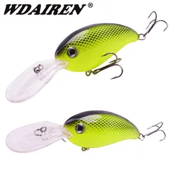 WDAIREN-señuelo de Pesca de pececillo, cebo duro Artificial, anzuelos triples, aparejos de Pesca de Lucio, Wobblers de buceo profundo, Crankbait, 10cm, 14g