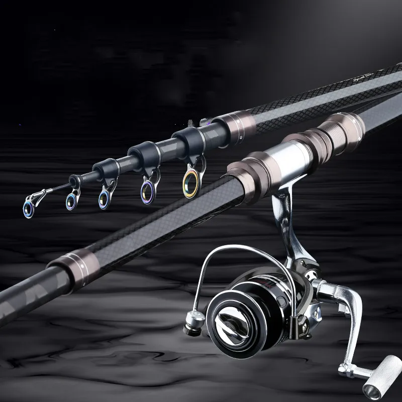 Caña de pescar telescópica Olta, caña de pescar ultraligera y dura, de 2,1 m-4,5 m - imagen 2