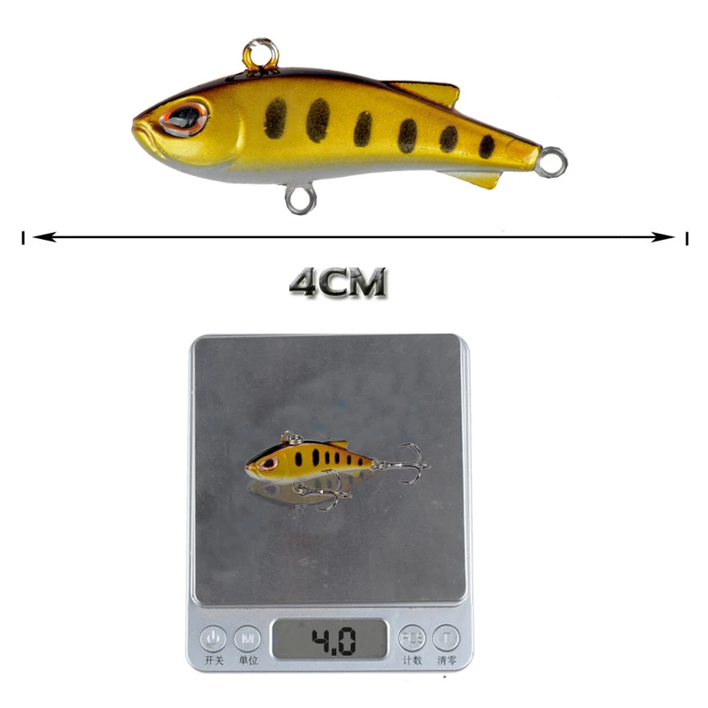 Crankbait-señuelo duro de hielo para Pesca, cebo Wobbler que Se hunde, 4G, 4Cm, 2020 - imagen 4