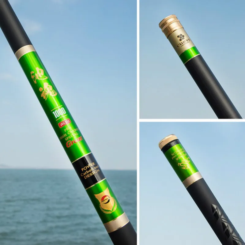 Caña De pescar telescópica De sección larga, caña De pescar De fibra De carbono, ultraligera, resistente, 8m-13m - imagen 3