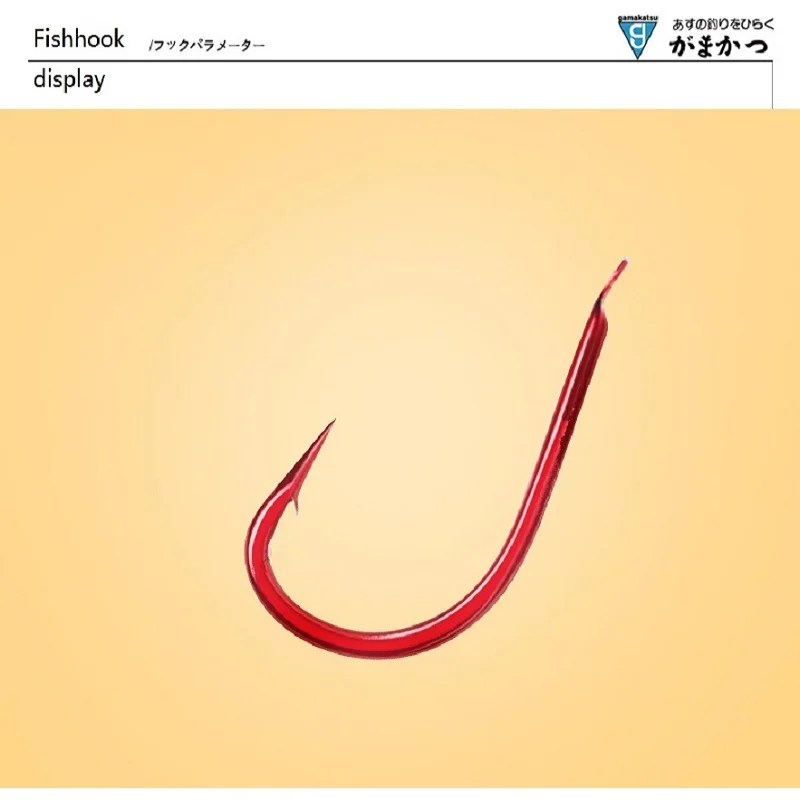 ¡Oferta! Anzuelos de pesca Gamakatsu con púas, gancho de pesca importado, frijol Gamakatsu rojo - imagen 5
