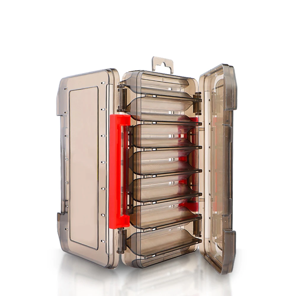 DNDYUJU-caja de pesca de 14 compartimentos, accesorios de pesca, almacenamiento de cajas de anzuelos de doble cara, caja de aparejos de pesca de alta resistencia - imagen 2