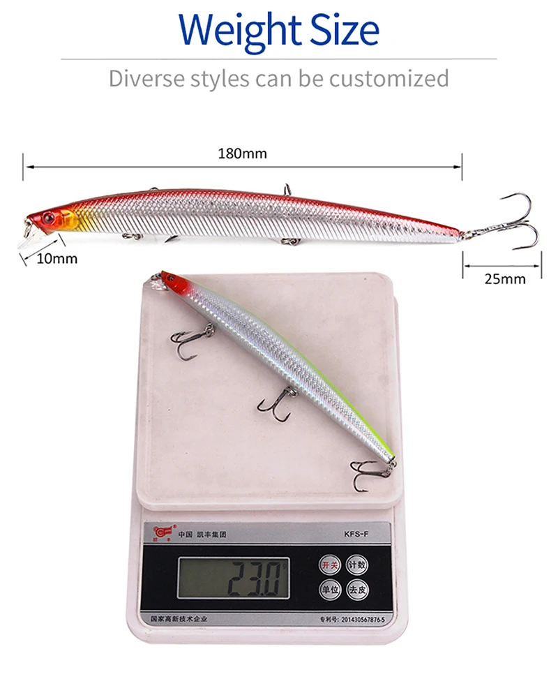 Experimente la emoción de la pesca con nuestro cebo versátil y liviano