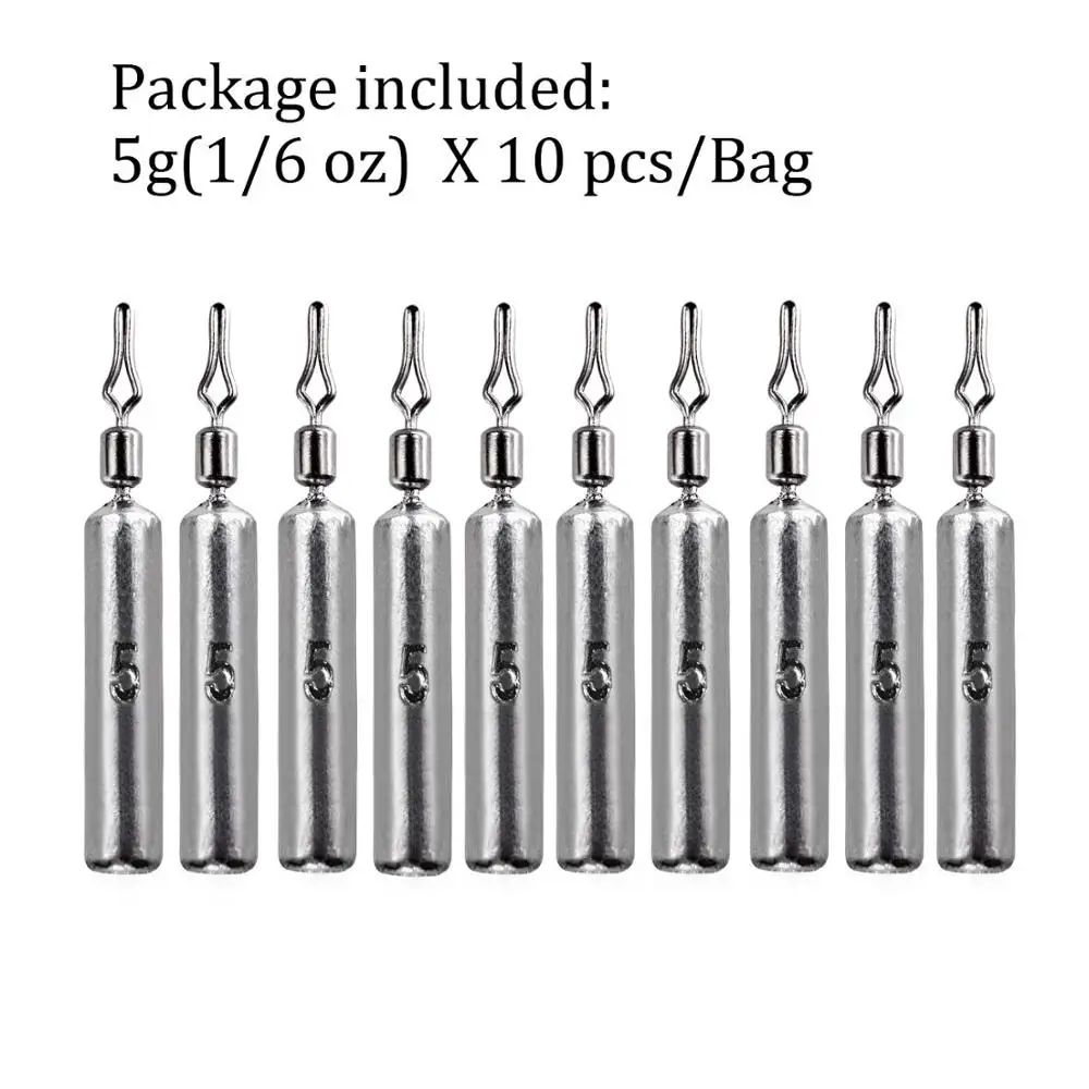 10pcs 5g sinkers