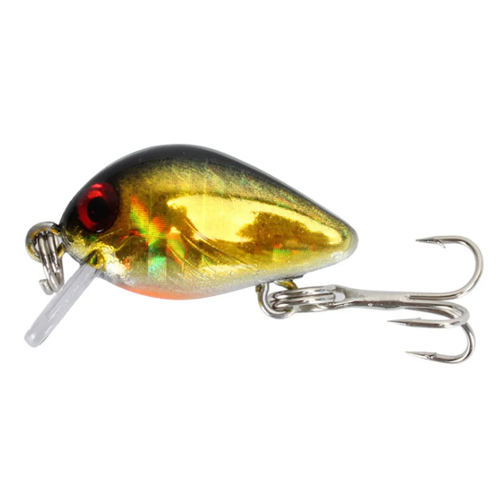 FISHINAPOT-señuelo de Pesca Artificial, 1 unidad, 3cm, 1,7g, Wobbler de colores, Japón, cebos duros, buceo, Mini Pesca, Crankbait