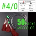 50packs 3 hooks 4l0