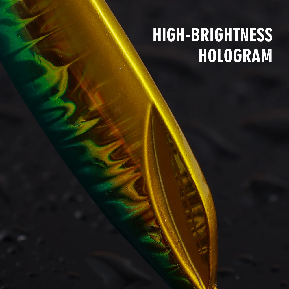 JIGGING PRO 20g 30g 40g 60g 80g arrastre Metal plantillas de fundición ancha señuelo de Jigging Shore plantillas de Metal fundido largo caballa española bajo - imagen 3