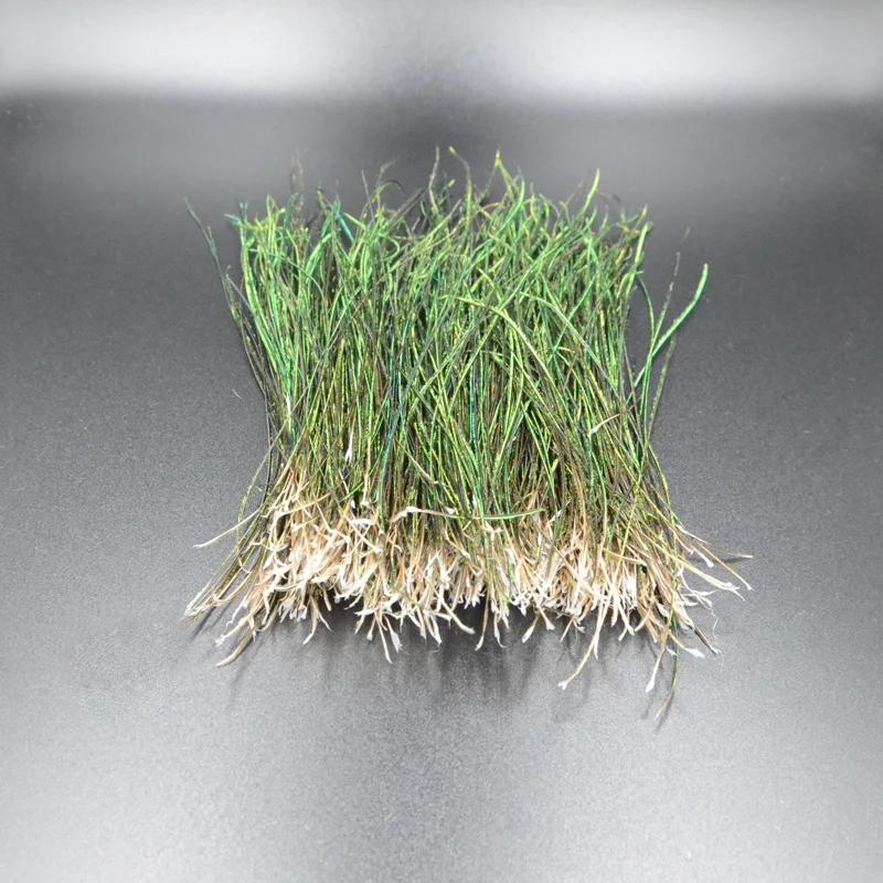 2 bolsas de fibras de pavo real iridiscentes naturales, atado de moscas, secas, ninfas húmedas, plumas de doblaje para cuerpos de pluma, costillas, collares, alas - imagen 5