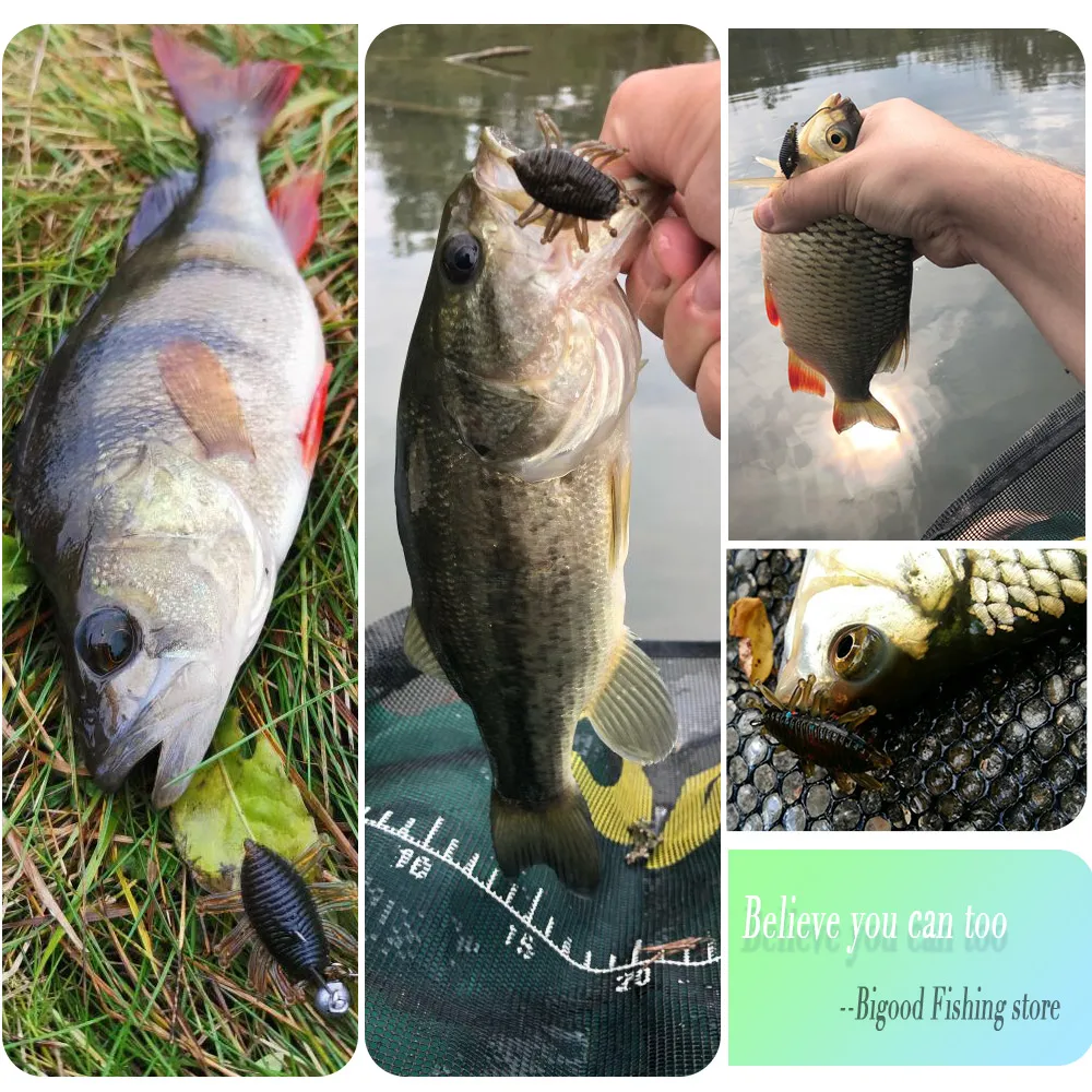D1 Larva gusano pesca señuelo suave flotante Illex Woodlouse Gambit 30mm/1,1g superficie Artificial de silicona Swimbait lubina trucha perca - imagen 3