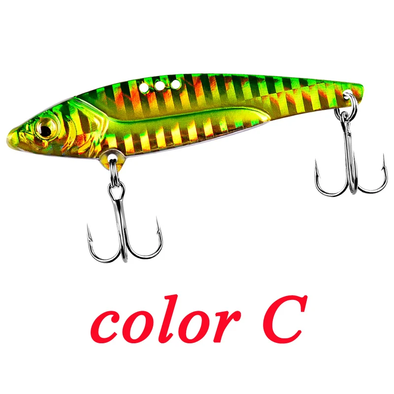 POETRYYI-señuelo de pesca duro de Metal, cebo de pesca de mimbre VIB, señuelo de pesca de lentejuelas - imagen 4