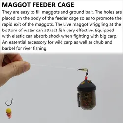 Method Feeder Carpa – Alimentador de Cebo Molido con Jaula para Larvas