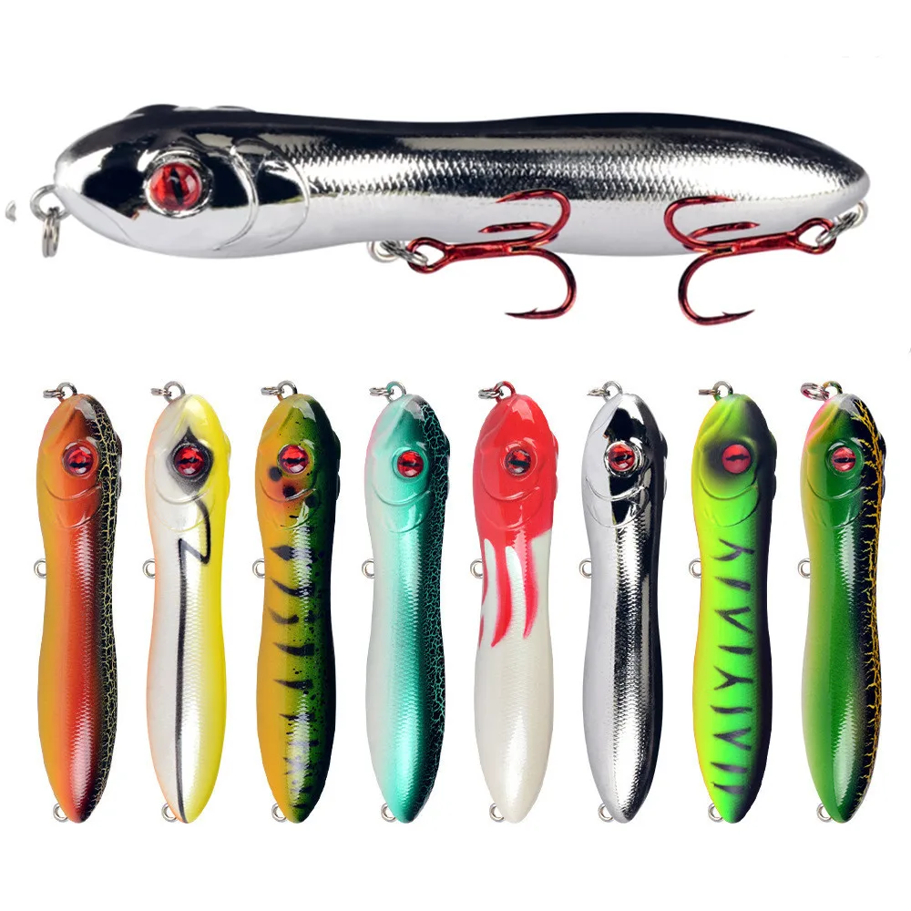 Cebo de lápiz flotante de 10cm/16,5g, cebo duro Artificial de plástico, Crankbait, Lucio, Pesca, aparejos de señuelo, 1 unidad