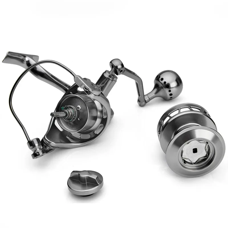 Rueda giratoria De Metal para Pesca en el mar, carrete De freno para barco, bobina De línea De anclaje, 30s, 40s, 50s, 60s - imagen 3