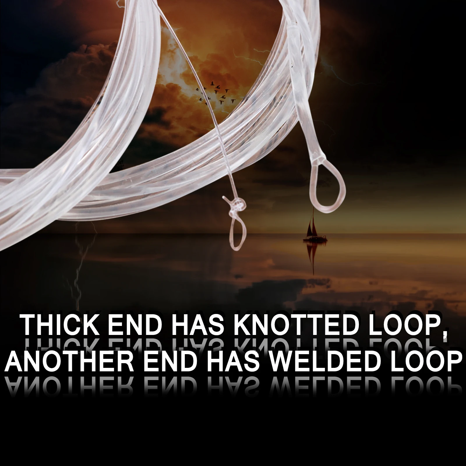 Maximumcatch 2 piezas 5-12 pies 10-25LB núcleo de monofilamento Poly líder 3-6ips hilo de pescar que se hunde - imagen 5