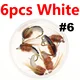 6PCS White 6
