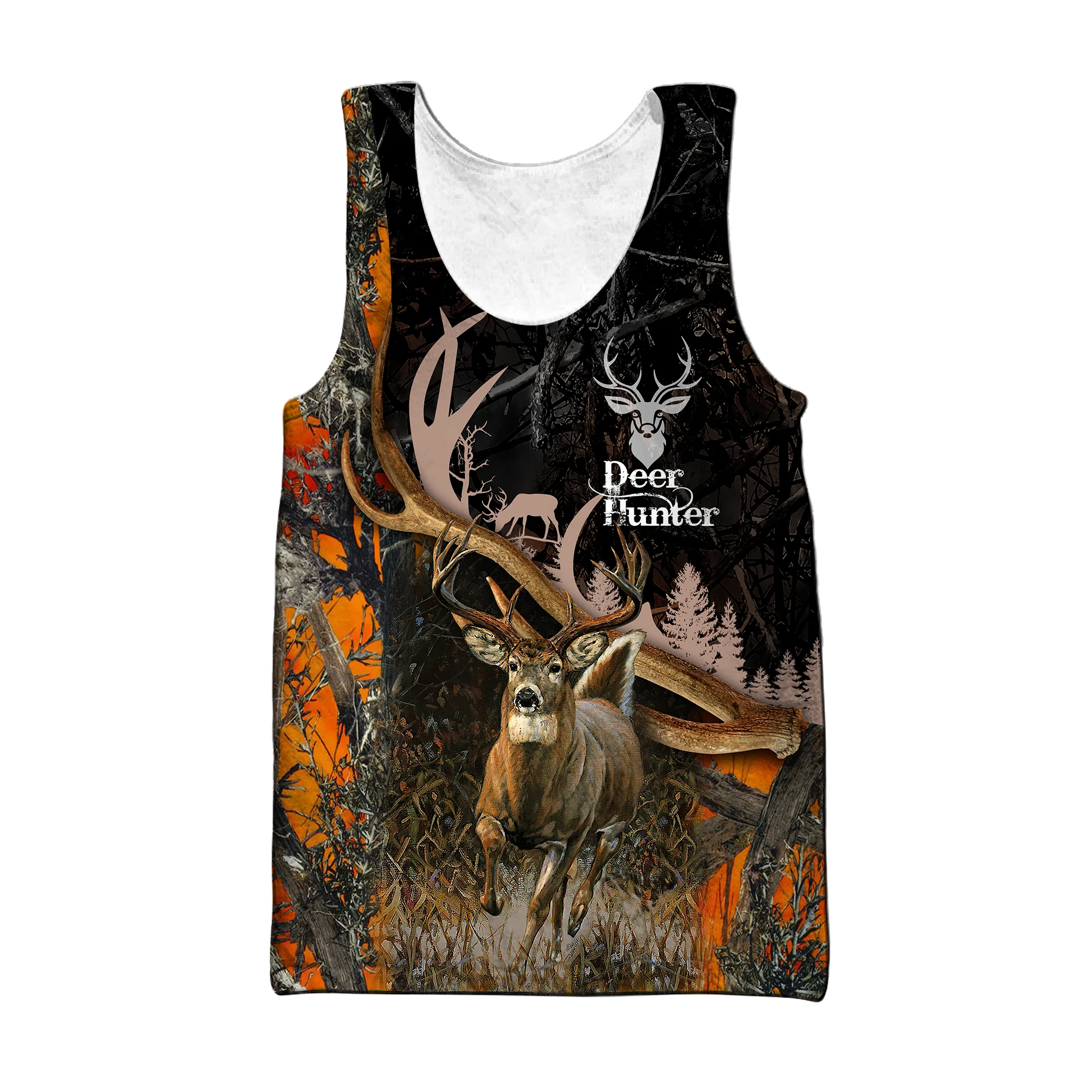 Animal Moose/Deer Hunting 3D Printed men vest Harajuku Fashion Sleeveless T-shirt summer streetwear Cool Unisex tank top BX018 - imagen 4