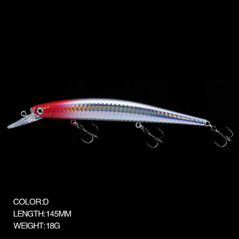 KMRESA-Señuelos de Pesca de calidad profesional, cebo duro, 145mm, 18g, dive1.5-2m, wobblers, pececillos, aparejos de cebo Artificial - imagen 5