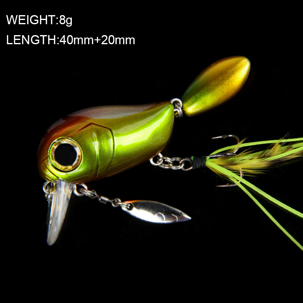 Este señuelo de pesca es vibrante liviano y está diseñado para una captura efectiva