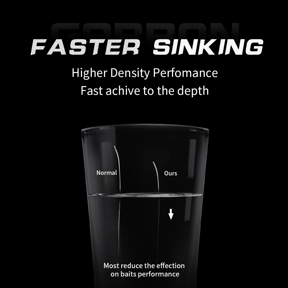 SOLOKING-Hilo de pesca de fluorocarbono 100% puro, monofilamento de 50m, 100m, 3-35lb, hilo líder de pesca fuerte para agua dulce y salada - imagen 3