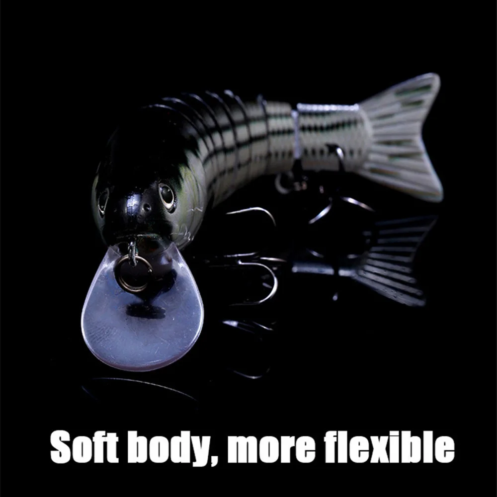 Señuelo de pesca de pececillos, cebo duro Artificial de sección articulada múltiple, herramientas de pesca de carpa, 10cm, 17,4g, 1 ud. - imagen 5