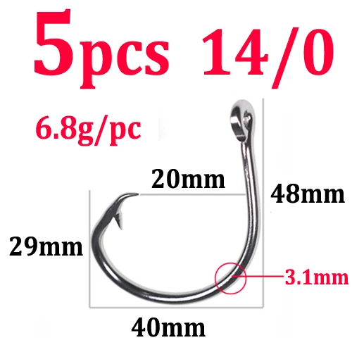 5pcs size 14-0