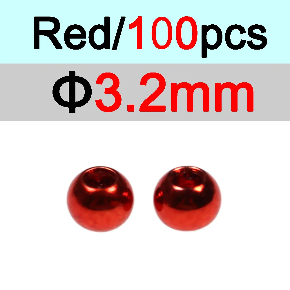 3.2mm Red 100pc