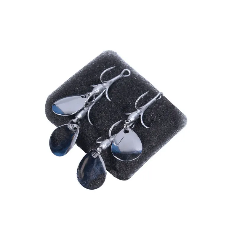 Anzuelos de púas afilados, 4 piezas, 4 #6 #8 #, señuelo de Pesca, aparejos de asistencia para Pesca de acero de alto carbono - imagen 5