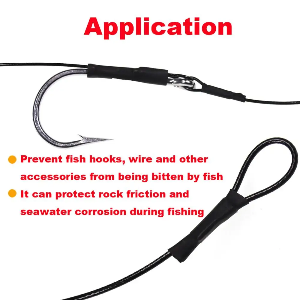 Tubo termorretráctil de doble pared para anzuelos de pesca de agua salada, Material de protección, 10cm, 10 unidades - imagen 5