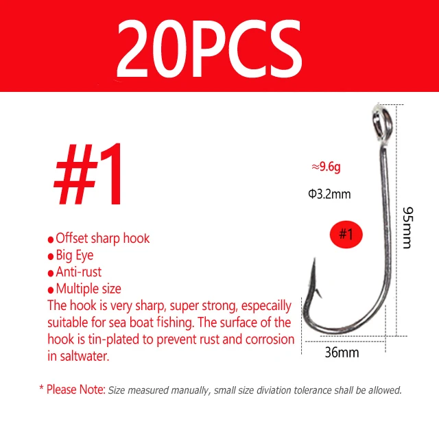 20pcs  Size 1