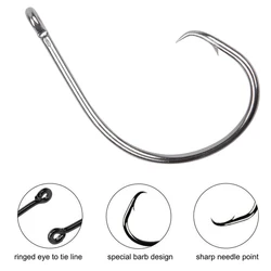 Anzuelos Offset Circle Hook Shaddock – Acero carbono para agua dulce