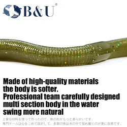 B&U Swimbait Minnow – Señuelo blando para lubina