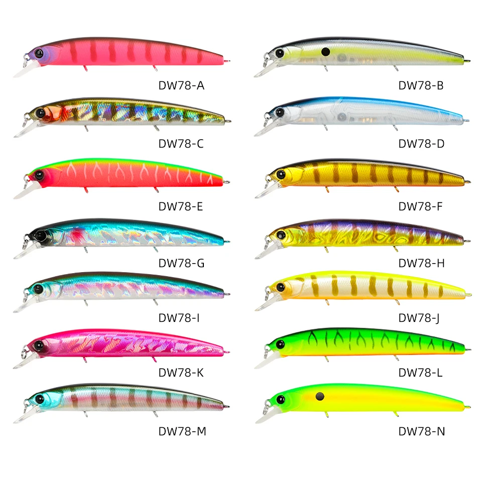 TSURINOYA 92SP señuelo de pesca de pececillo suspendido 3 anzuelos Pike cebo duro Artificial DW78 92mm 9g Jerkbait Wobbler aparejos de pesca - imagen 3