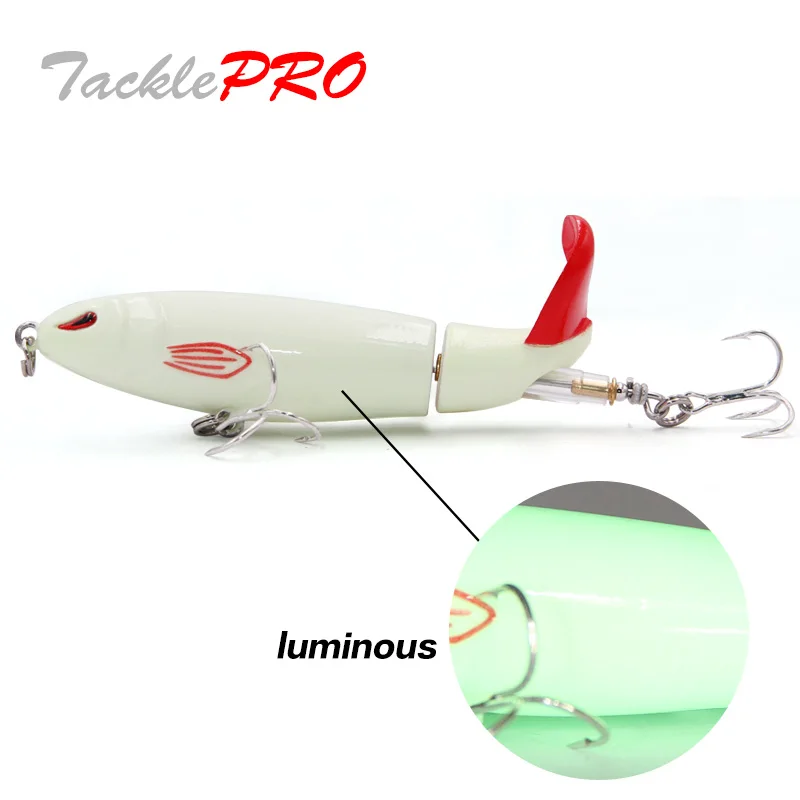 TacklePRO PE20 Whopper Plopper – Señuelo topwater cola giratoria