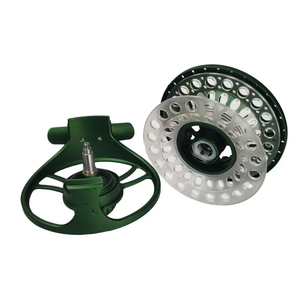 Aventik-carrete de mosca de aluminio 5/6 mecanizado CNC, Cassette ecológico con dos carretes adicionales