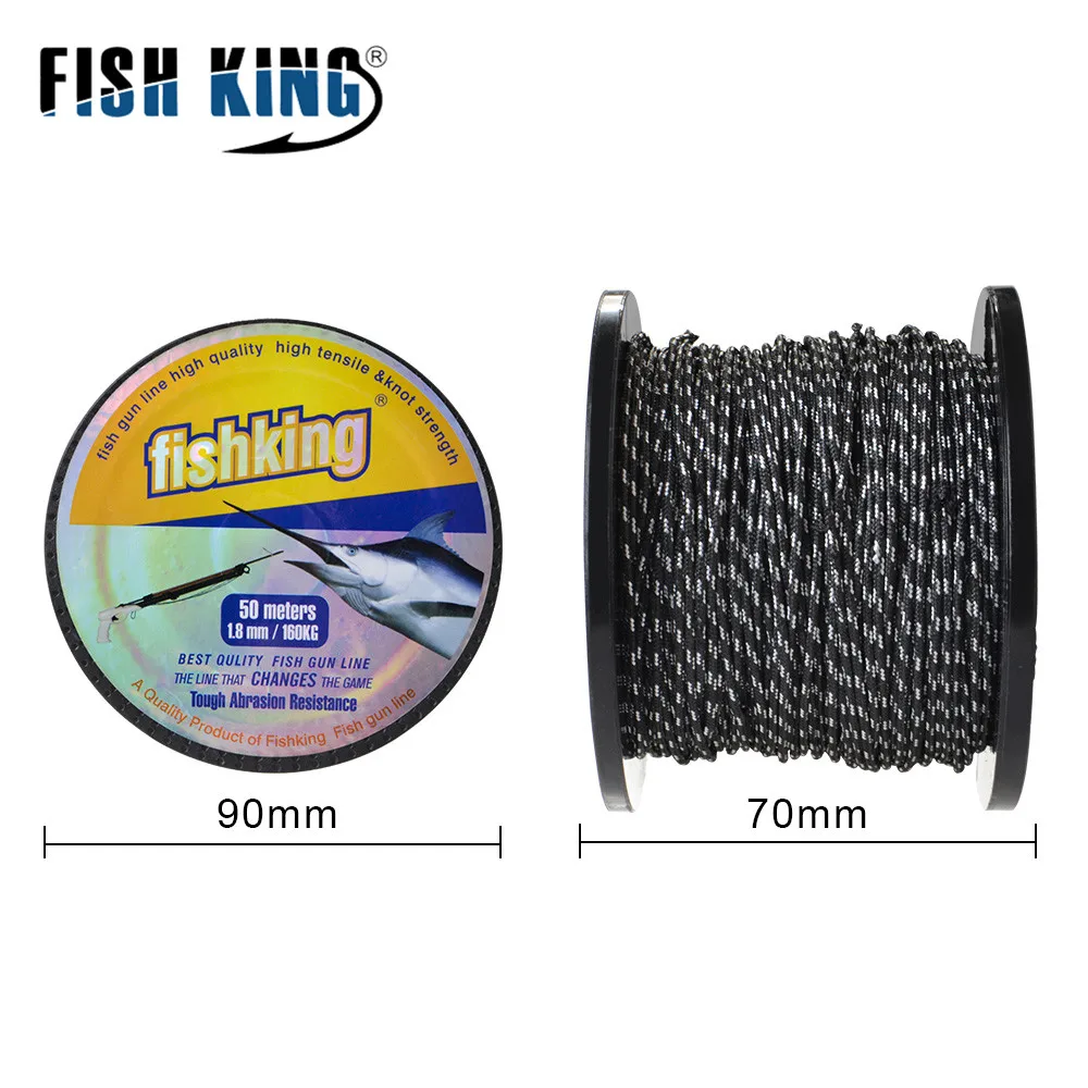 FISH KING-sedal de pesca submarina, multifilamento, 50M, 2,0mm, 1,8mm, 55YDS, Material trenzado - imagen 3