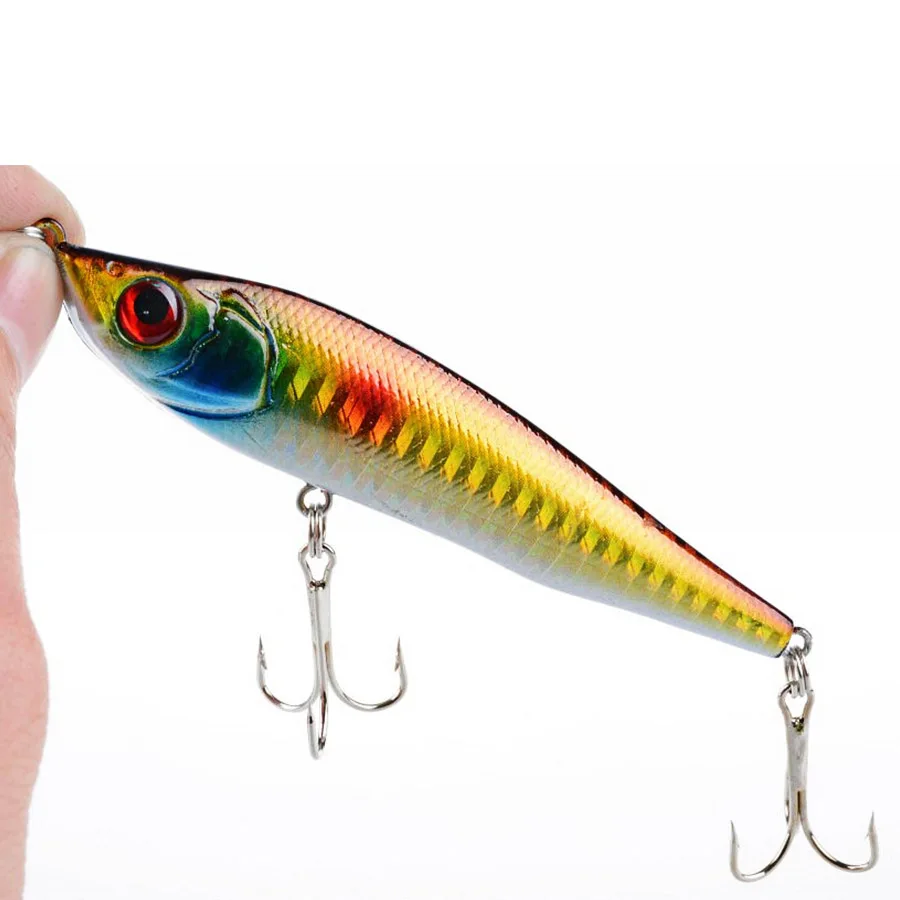 Wobblers de hundimiento para carpa de Lucio, Señuelos de Pesca Crankbaits, lápiz, cebo Artificial, aparejos de pesca Swimbait duro, 21g, 1 pieza
