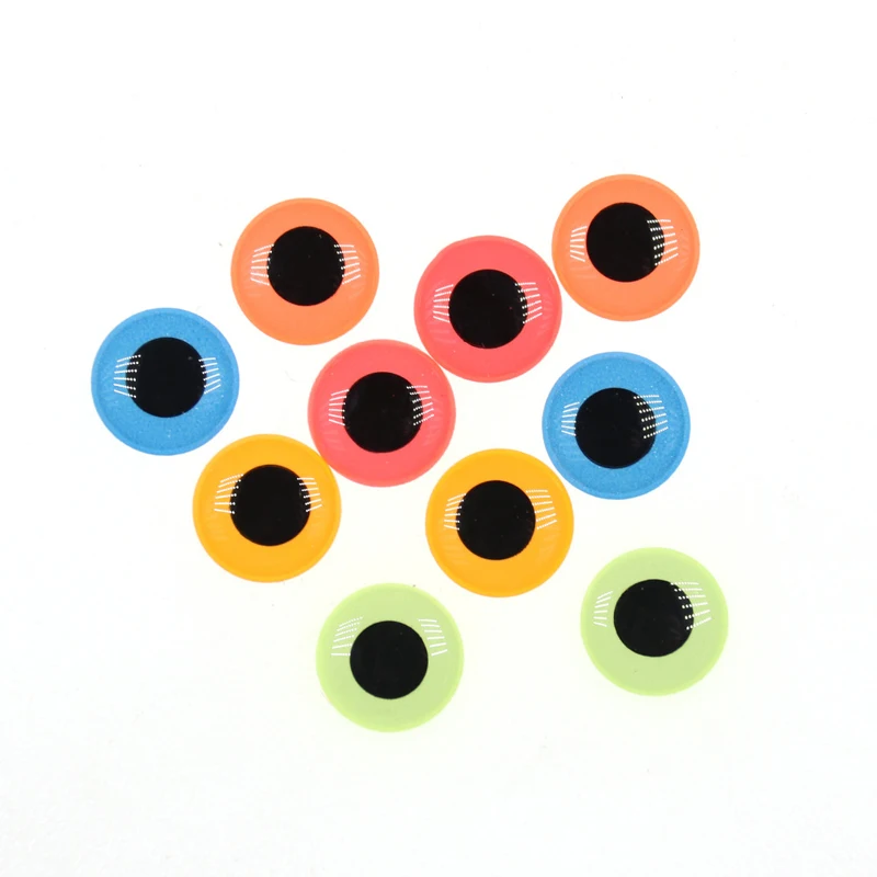 ICERIO-Ojos de pez de epoxi 3D luminosos, para atado de moscas, Streamer, señuelo, plantilla, Material para hacer cebo, 50 Uds. - imagen 4